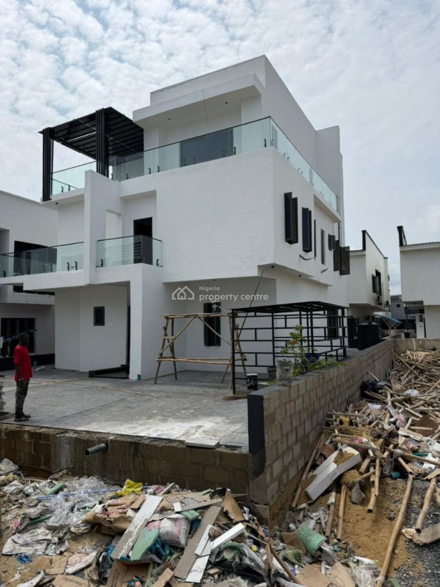 Luxury 5-bedroom Fully Detached Duplex with Bq & Cinema, Meridian Boulevard, Coastal Road. Near to Numerous Beaches Okun Ajah., Ogombo, Ajah, Lagos, House for Sale