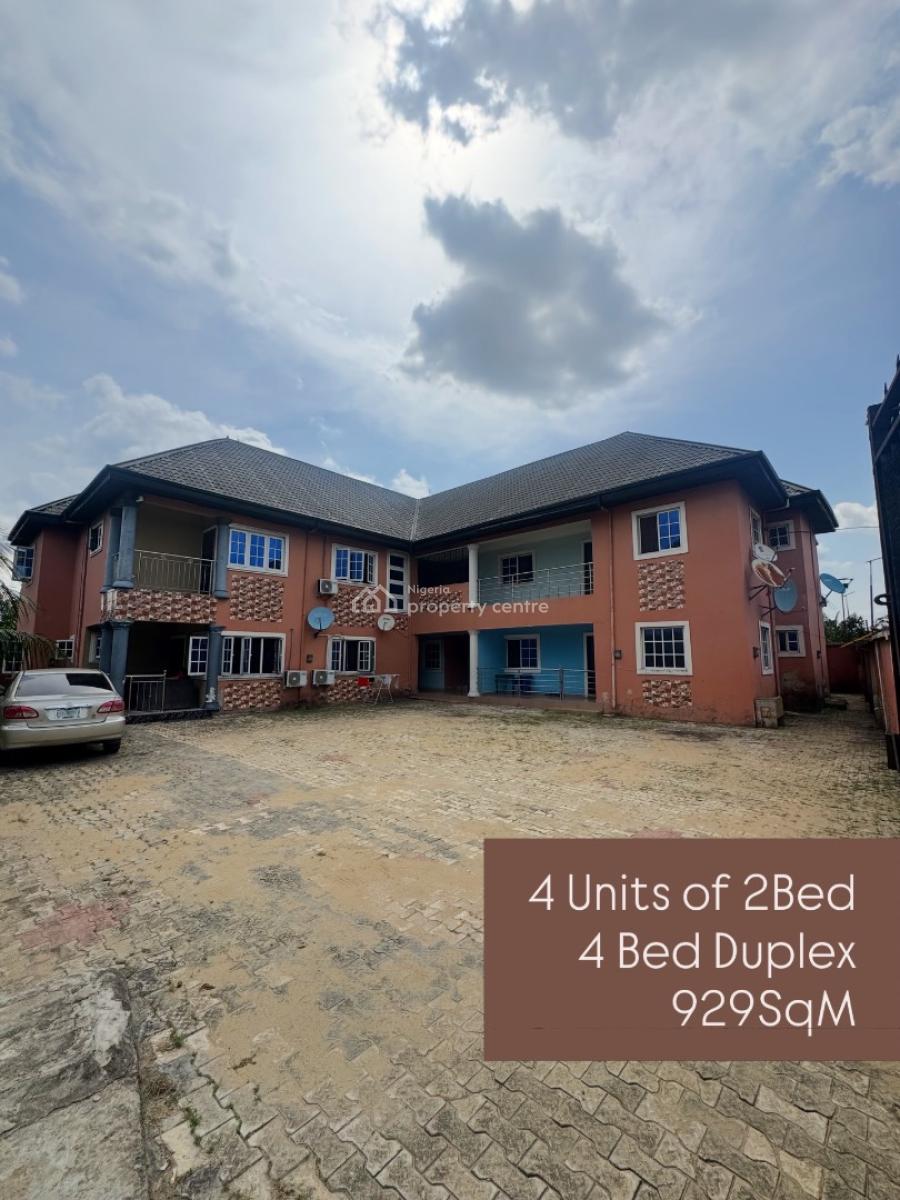 4 Units of 2 Bedroom Apartment 4 Bedroom Duplex Gatehouse, Amadi Royal Estate Off Rumuokwurusi Tank Flyover, Atali, Port Harcourt, Rivers, Block of Flats for Sale