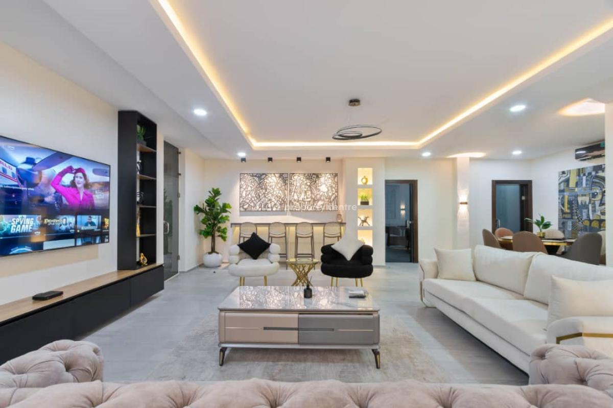 Waterfront,furnished 3 Bedroom Penthouse with Bq,swimming Pool&gym.etc, Banana Island Estate, Banana Island, Ikoyi, Lagos, Flat / Apartment for Rent
