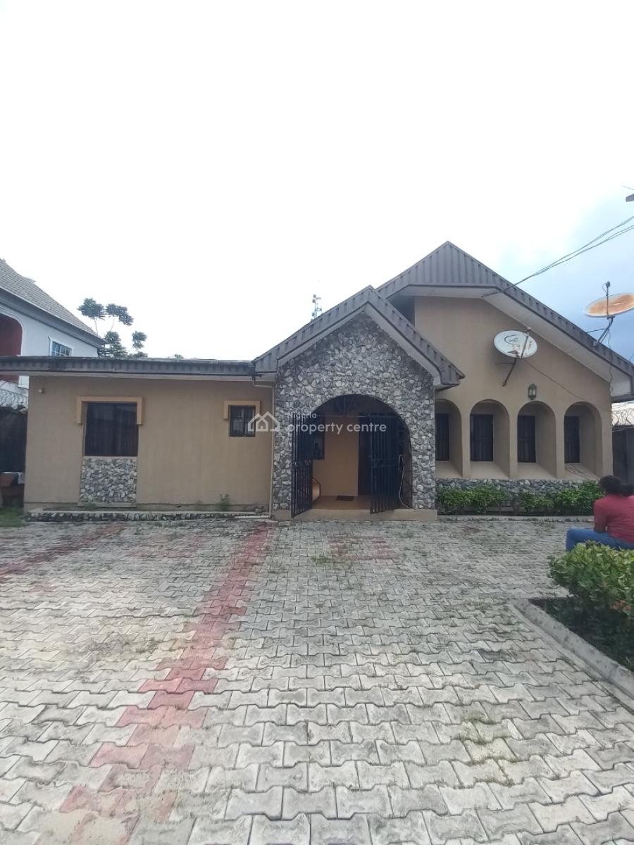 3 Bedroom Detached Bungalow with 1 Bedroom Flat, Off Amadi Roundabout/ Odili Road, Trans Amadi, Port Harcourt, Rivers, Detached Bungalow for Sale