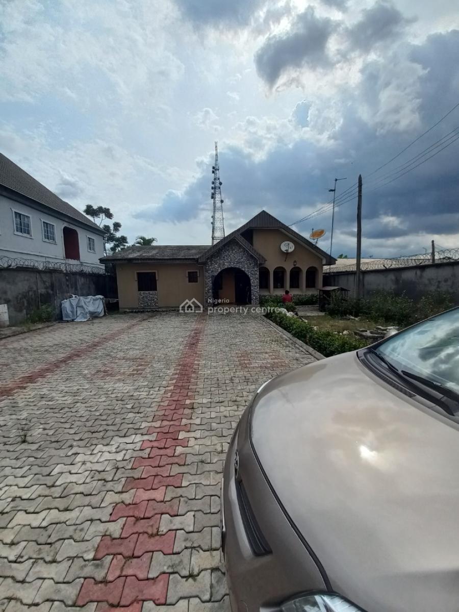 3 Bedroom Detached Bungalow with 1 Bedroom Flat, Off Amadi Roundabout/ Odili Road, Trans Amadi, Port Harcourt, Rivers, Detached Bungalow for Sale