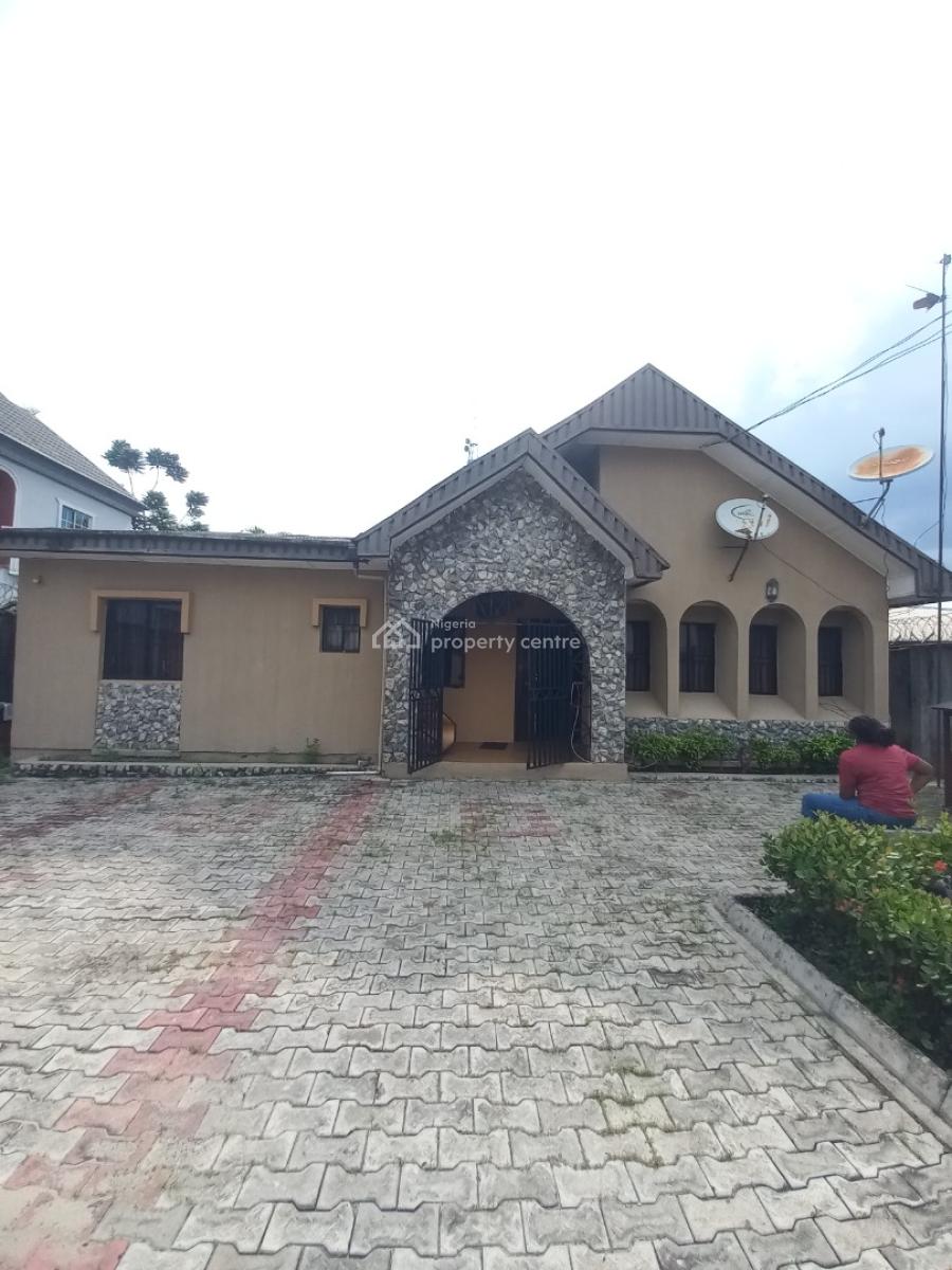 3 Bedroom Detached Bungalow with 1 Bedroom Flat, Off Amadi Roundabout/ Odili Road, Trans Amadi, Port Harcourt, Rivers, Detached Bungalow for Sale