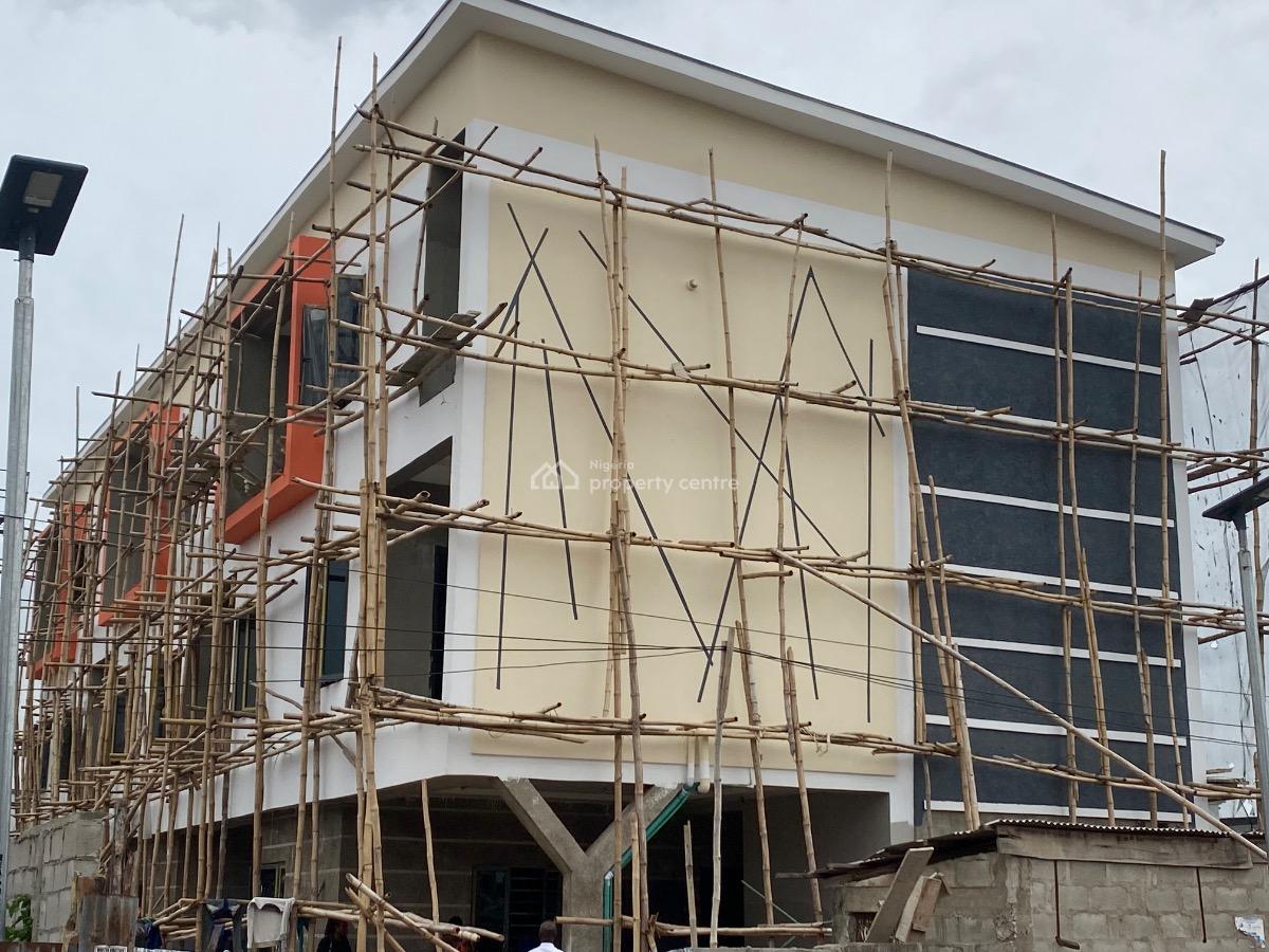 3 Units of 4-bedroom Terrace House + a Study at Morgan, Ojodu. N280m, Morgan Street, Ojodu, Ojodu, Lagos, Terraced Duplex for Sale