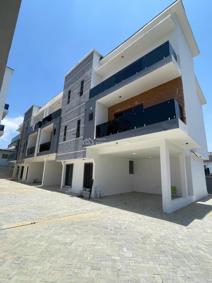 Luxury 4 Bedroom Terrace Duplex with Bq, Ologolo Lekki, Lekki, Lagos, Terraced Duplex for Rent