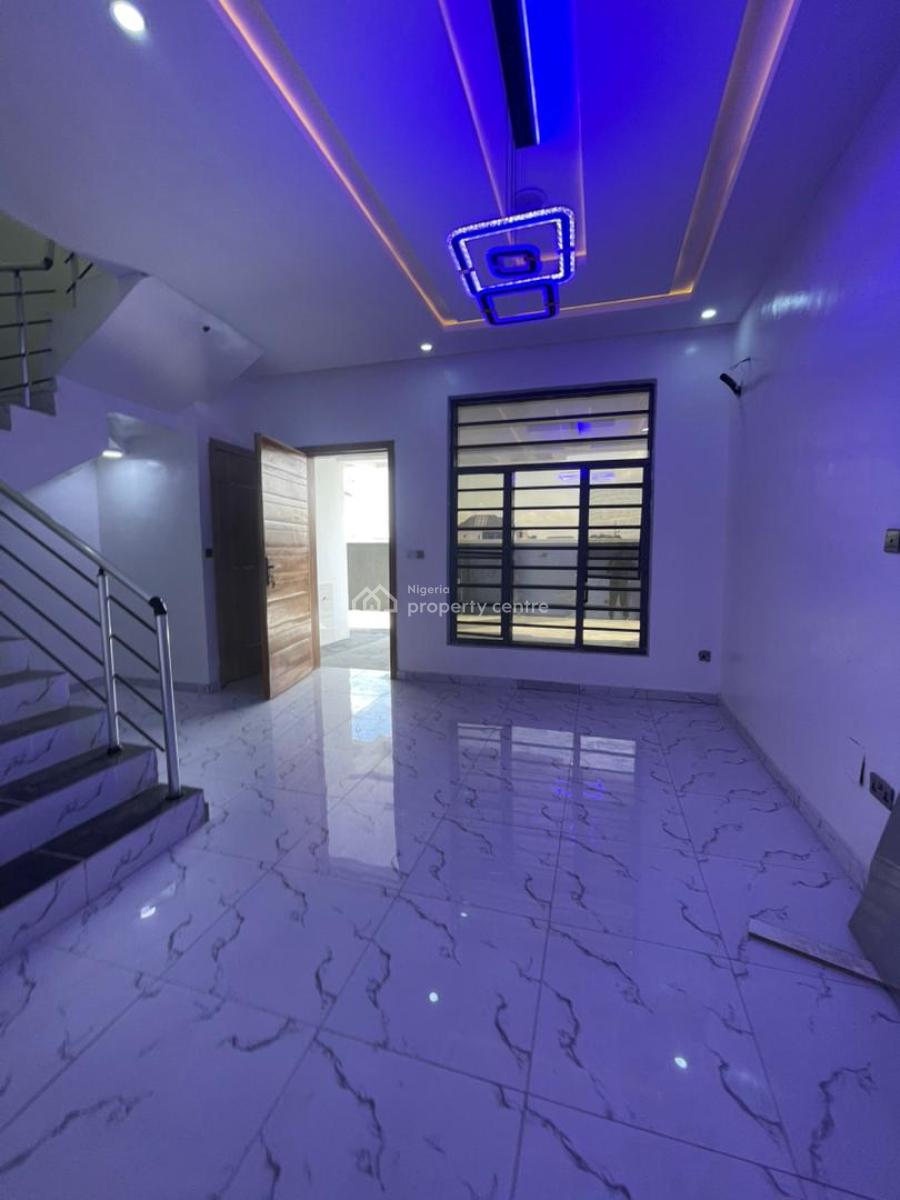 Modern 3-bedroom Terrace Duplex -- Perfect Family Home, Located Inside an Estate, Free Flooding , Call to Access., Sangotedo, Ajah, Lagos, House for Sale