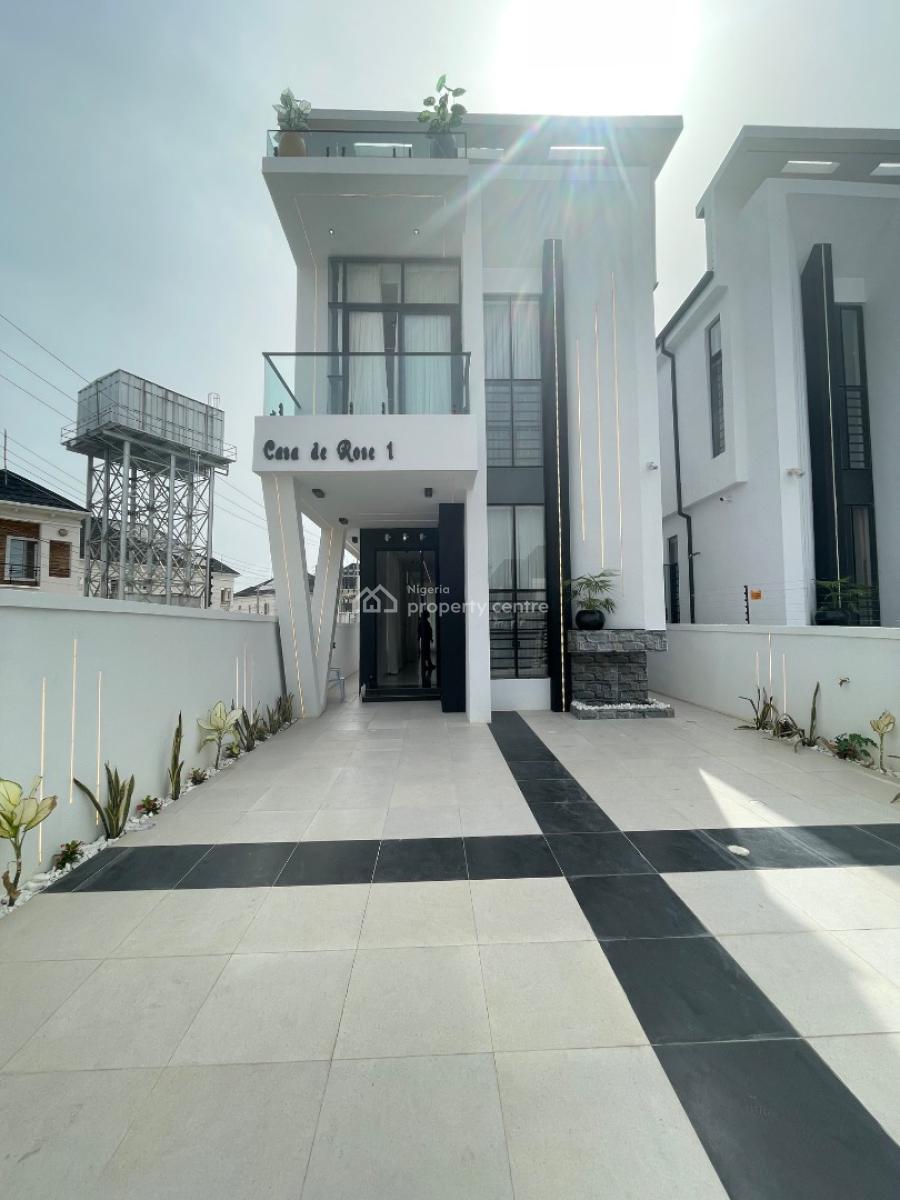 Elegant 5 Bedroom Duplex with Private Swimming and Falling Water, Newly Built Luxury 5 Bedroom with Swimming Pool, Ikota, Lekki, Lagos, Detached Duplex for Sale