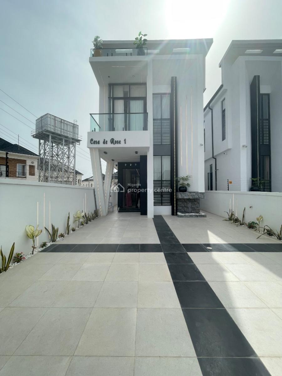 Elegant 5 Bedroom Duplex with Private Swimming and Falling Water, Newly Built Luxury 5 Bedroom with Swimming Pool, Ikota, Lekki, Lagos, Detached Duplex for Sale