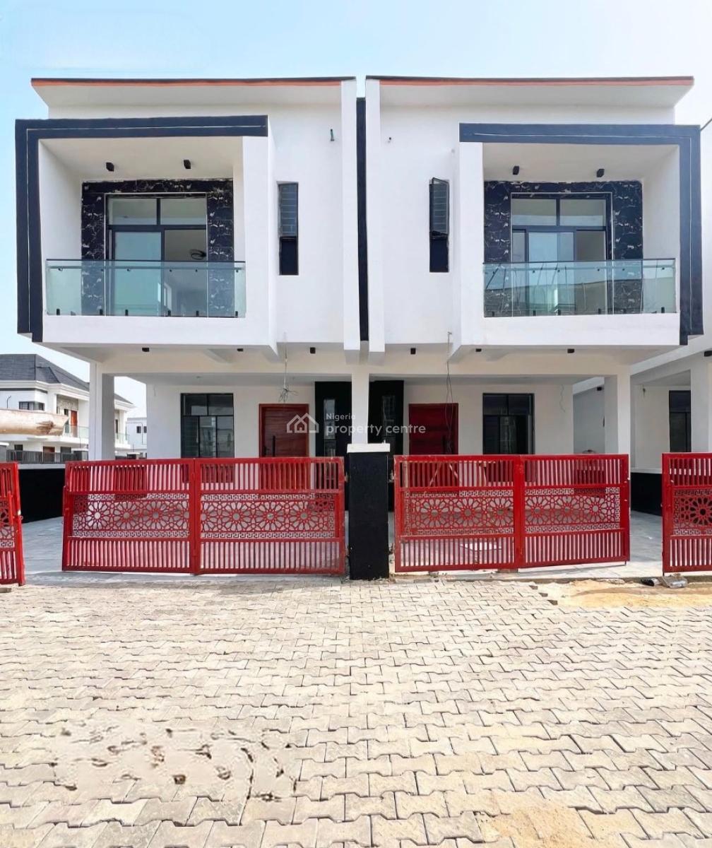 Newly Built 4 Bedroom Semi-detached Duplex with Bq, Ikota, Lekki, Lagos, Semi-detached Duplex for Sale