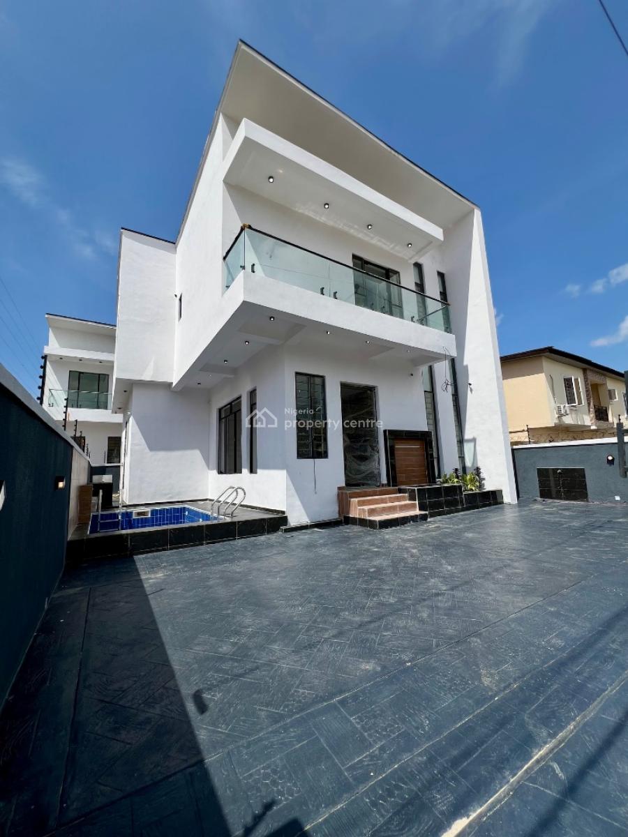 Stunning 4 Bed Fully Detached Home with Bq and Pool, Ajah, Lagos, Detached Duplex for Sale