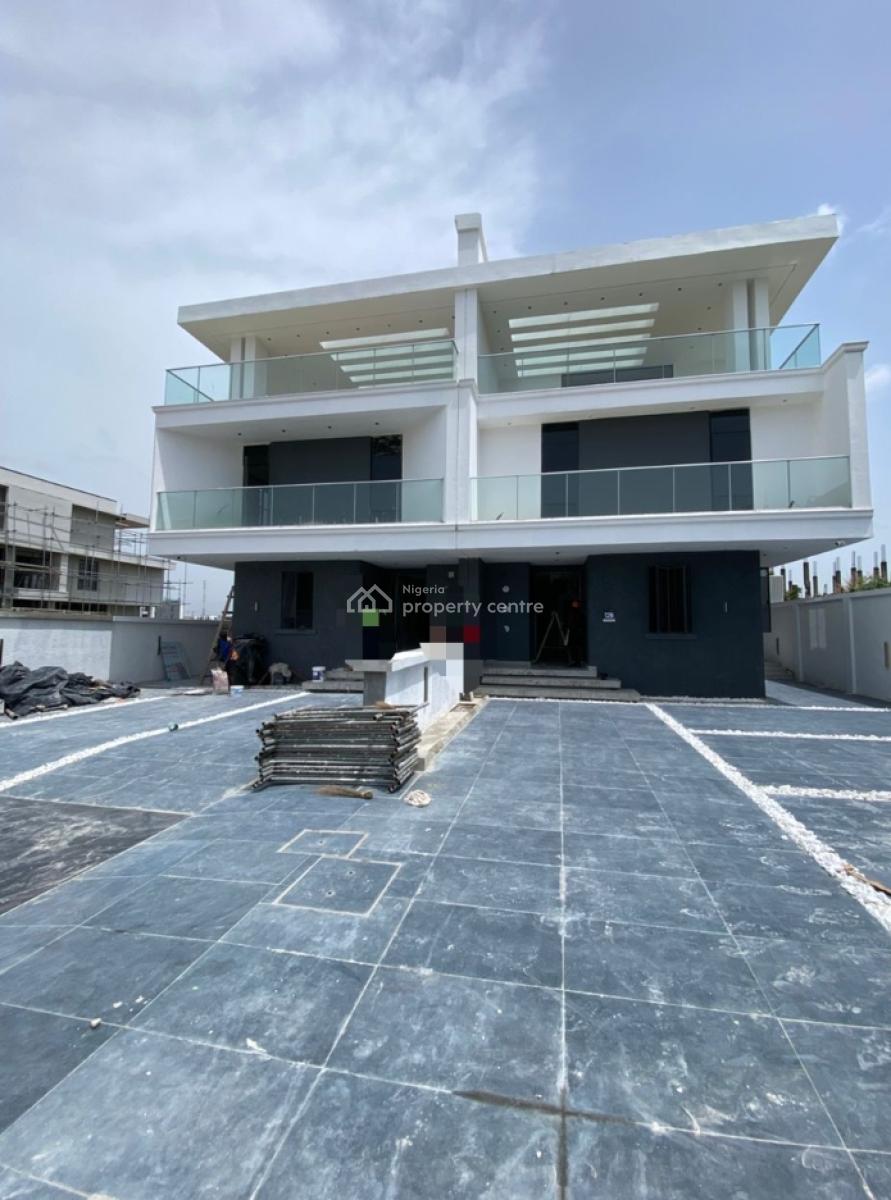 New  Built 5 Bedroom Semi Detach with Gym Cinema Etc, in a Quiet, Securwd and Serene Enviroment, Ikate, Lekki, Lagos, Semi-detached Duplex for Sale