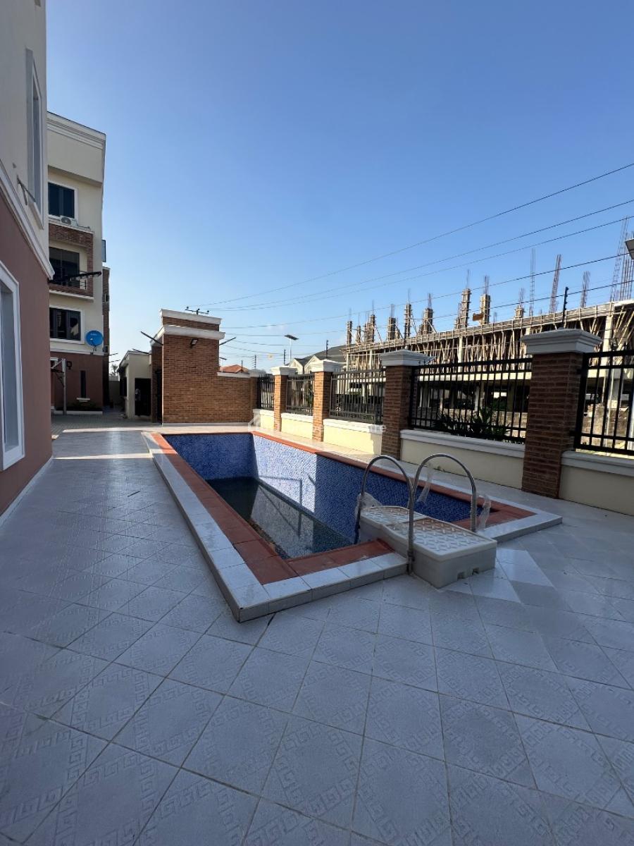 Newly Built 4 Bedroom Terrace Duplex with Bq + Swimming Pool + Gym, Lekki Phase 1, Lekki, Lagos, Terraced Duplex for Rent