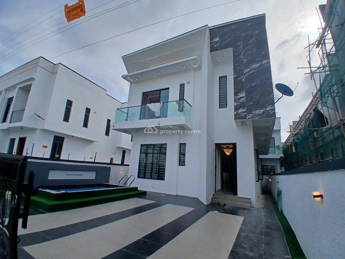 Luxury 5 Bedroom Fully Detached Duplex with Bq + Pool, Ikota, Ikota, Lekki, Lagos, Detached Duplex for Sale