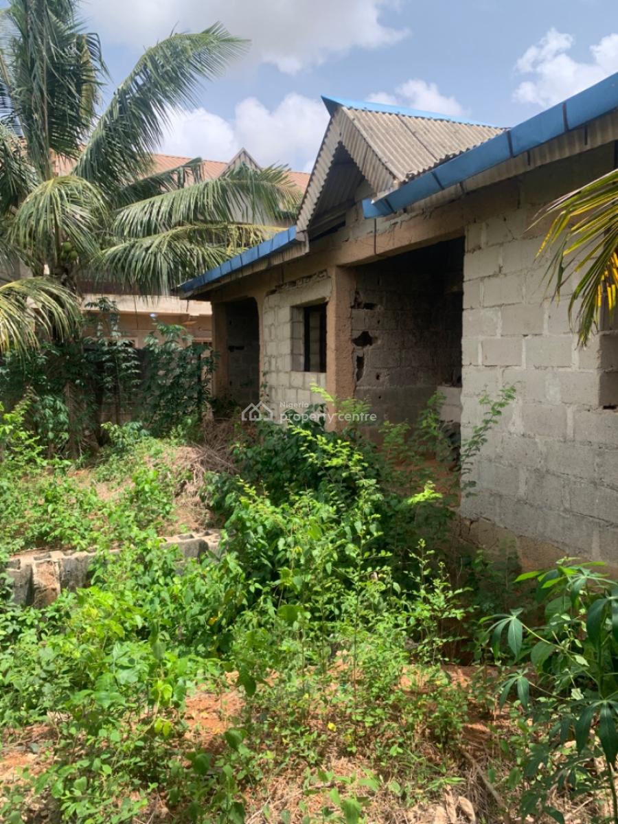 Full Plot of Land (close to The Road) and Uncompleted Structure, Close to The Road, Ijede, Lagos, Land for Sale