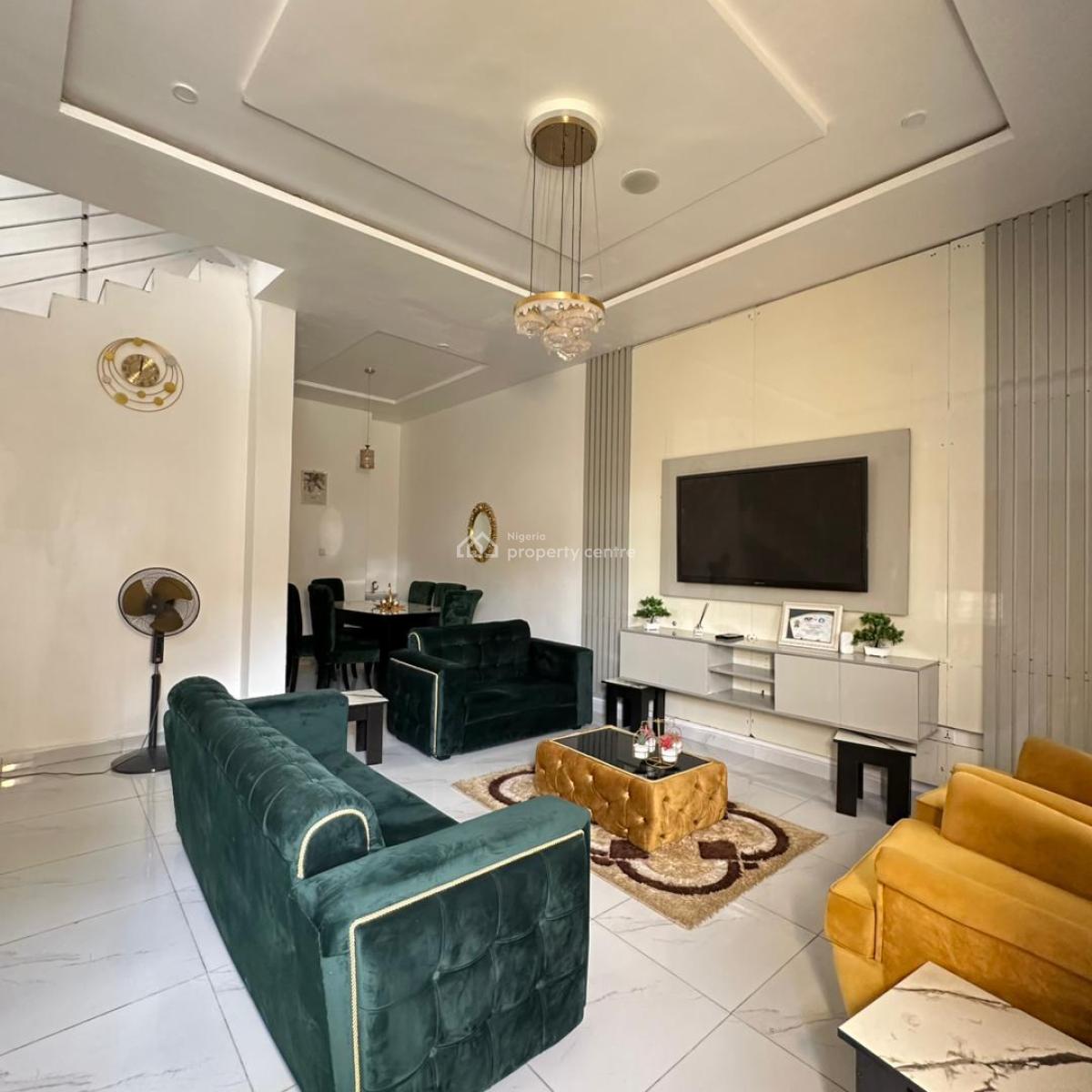 Luxurious 4 Bedroom Terrace Duplex with Bq, Ikate, Lekki, Lagos, Terraced Duplex for Sale