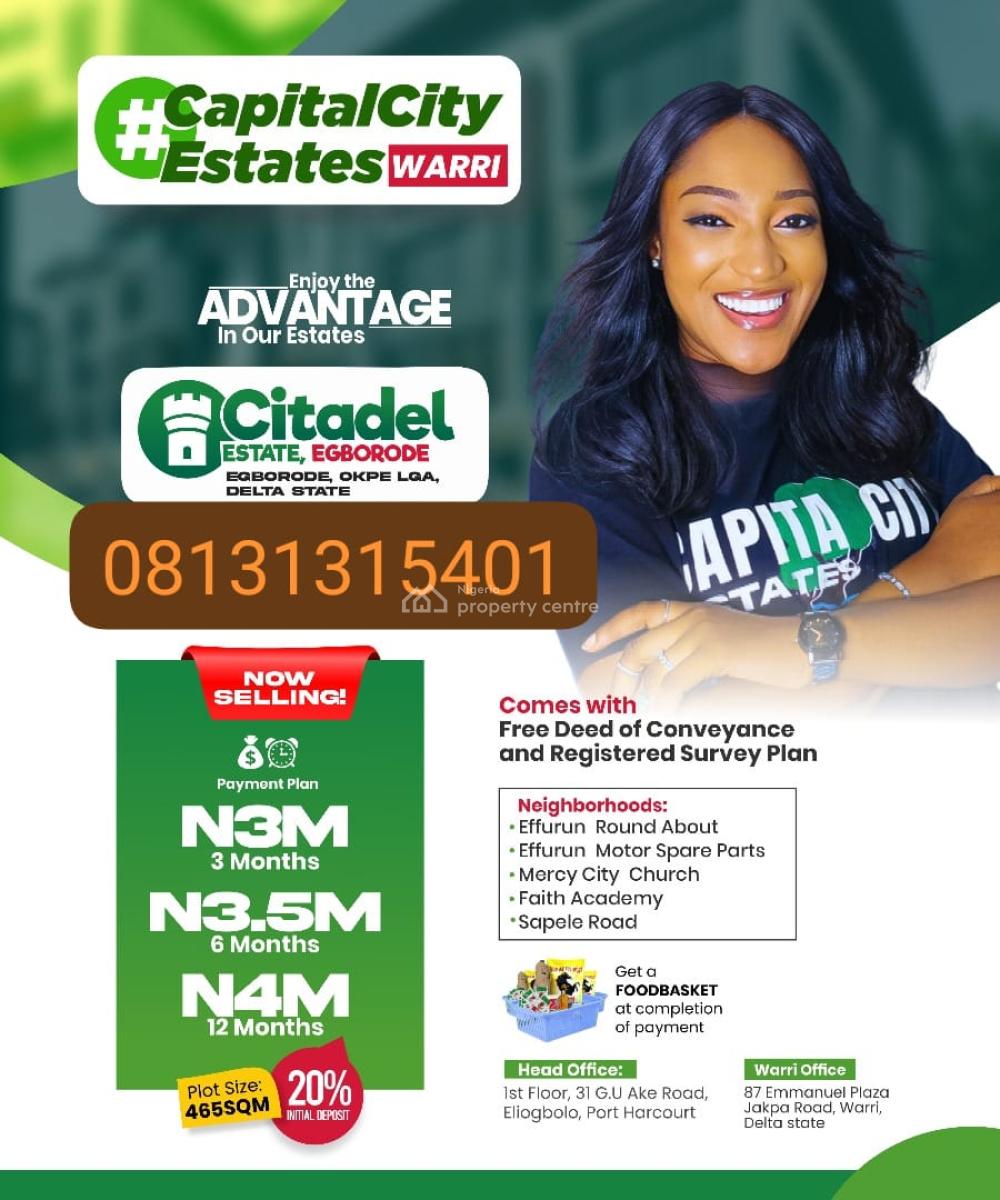 Plots of Affordable Land in Egboredo, Egboredo, Okpe, Delta, Mixed-use Land for Sale