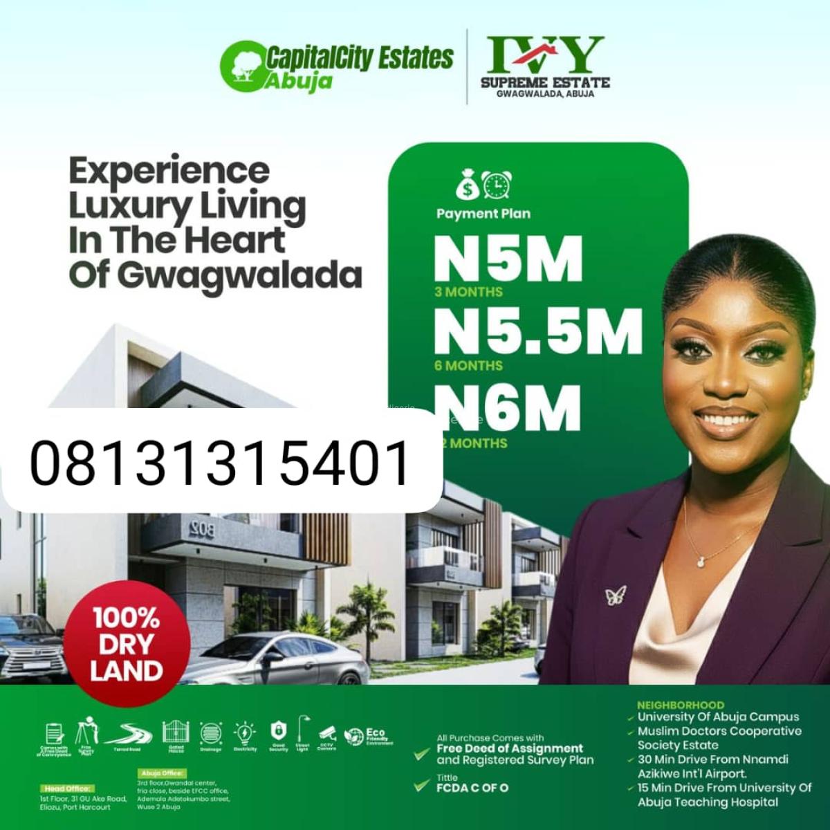 Plots of Affordable Land in Abuja, Close to Abuja University Campus, Gwagwalada, Abuja, Residential Land for Sale