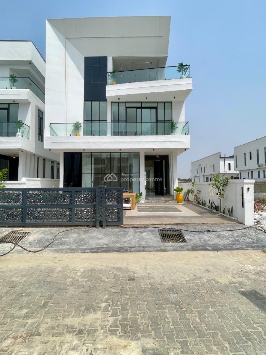 5 Bed Detached Smart Home with Elevator, Cinema, Gym, Pool & Study, Chevron, Lekki, Lagos, Detached Duplex for Sale