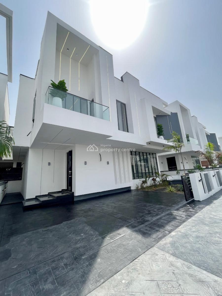 Decently Finished Luxury 5 Bed Detached Duplex with a Garden, Chevron, Lekki, Lagos, Detached Duplex for Sale