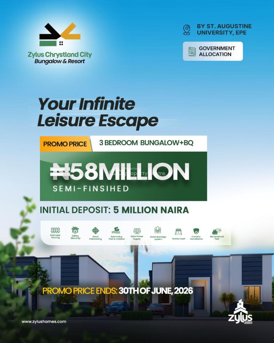 Most Affordable 3 Bedroom Bungalow with Bq a Secured Estate, By St. Augustin University Epe, Epe, Lagos, House for Sale