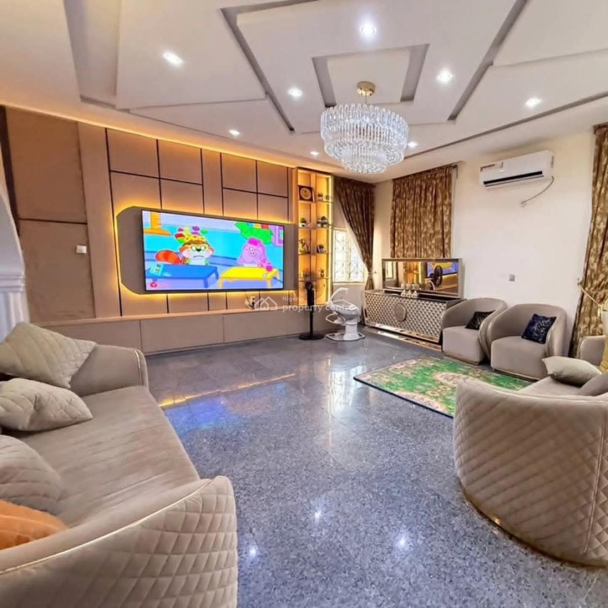 5-bedroom Bungalow with 2-bedroom Guest Chalet Available, Life Camp, Abuja, Detached Bungalow for Sale