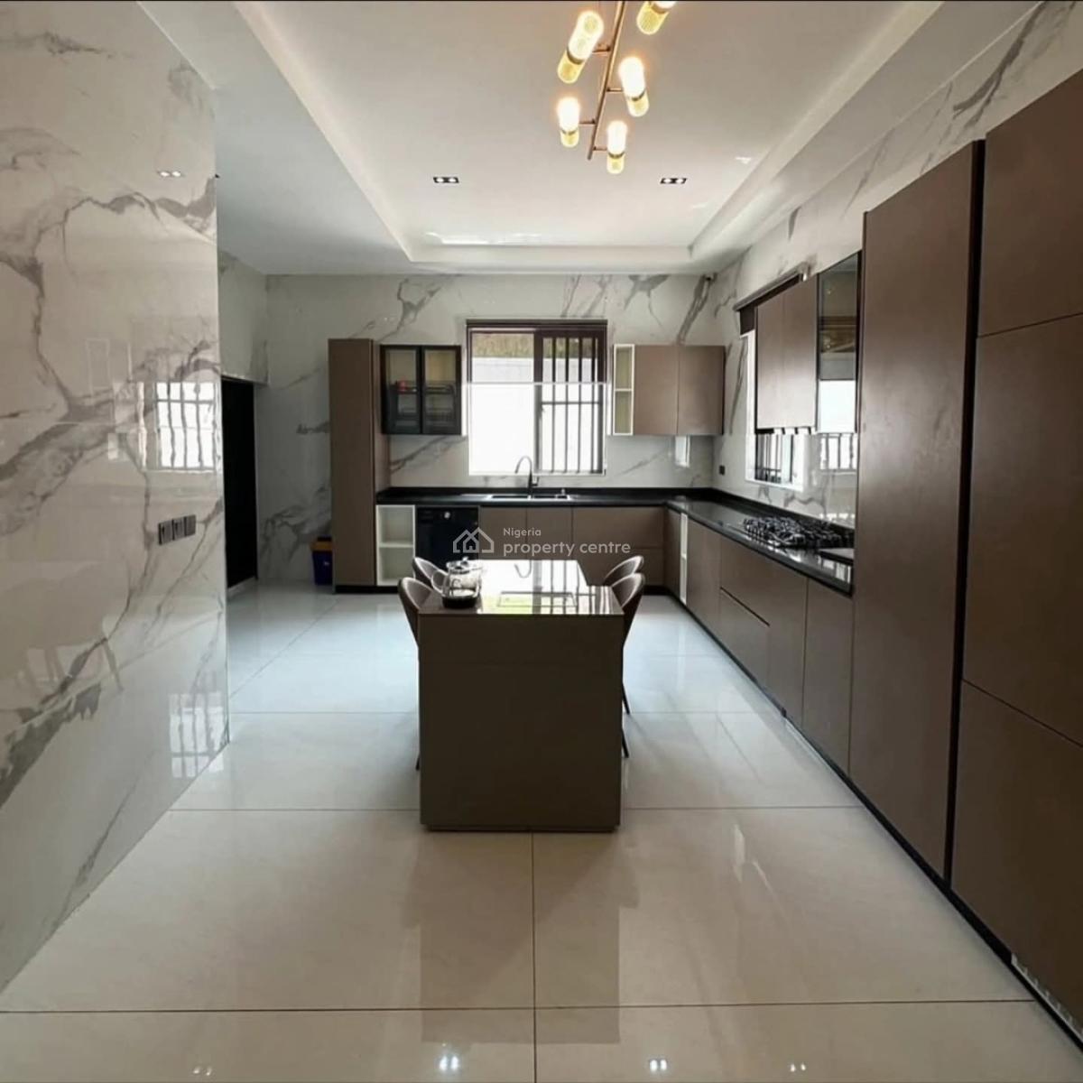 Newly Constructed 4bedrooms Detached Duplex with a Roofto, Guzape District, Abuja, Detached Duplex for Sale