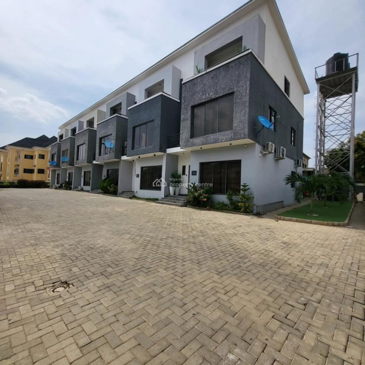 Newly Built 4 Bedrooms Terrace Duplex with a Room Boys Quarter, Guzape District, Abuja, Terraced Duplex for Sale