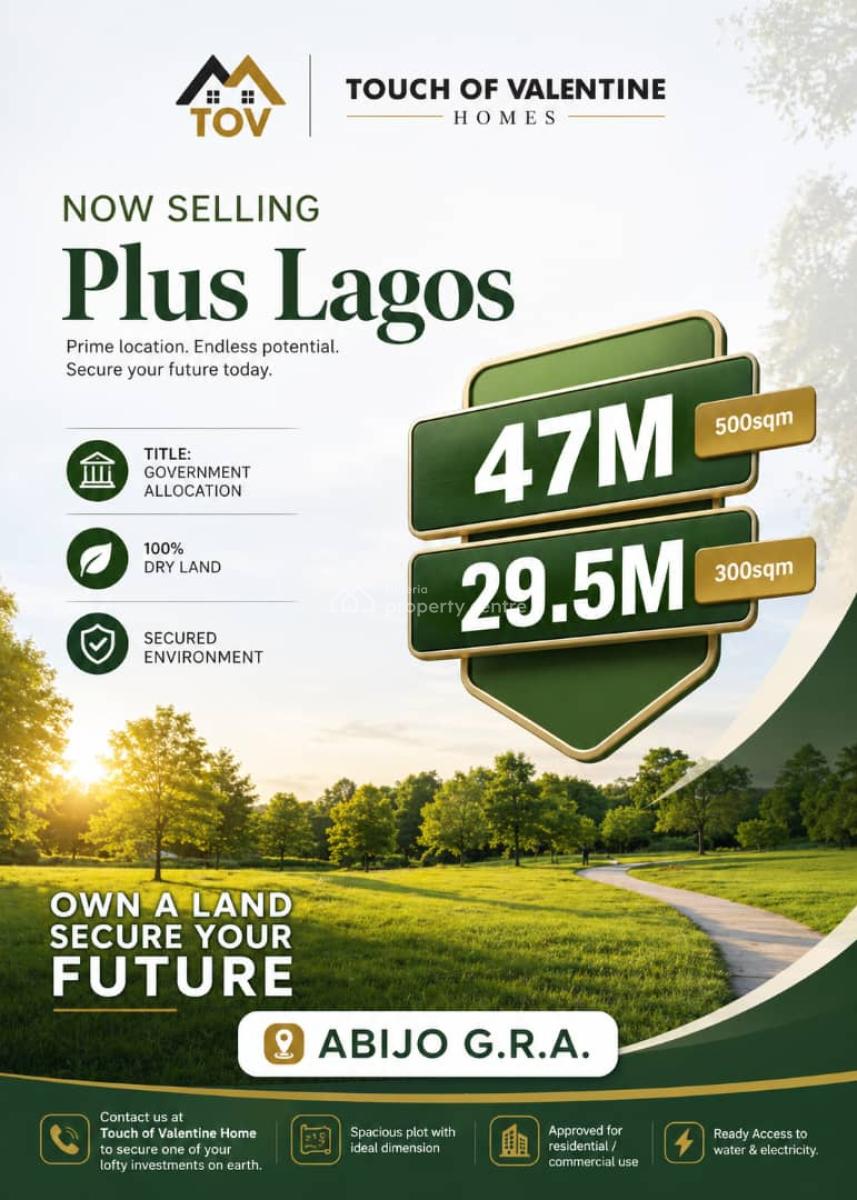 Prime Luxury Land with Government Allocation, Plus Lagos Estate Gra Close to British Caleb International School, Abijo, Lekki, Lagos, Residential Land for Sale