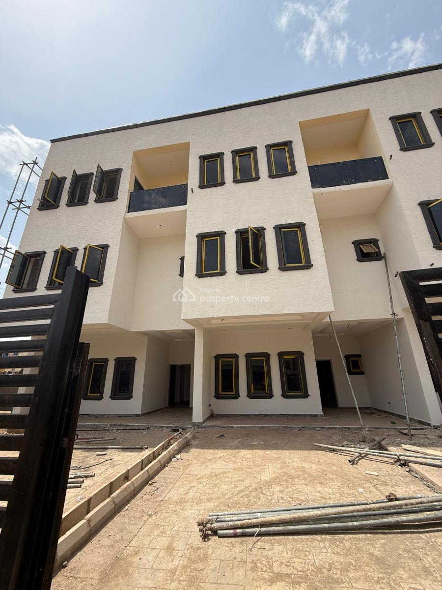 Newly Built 4 Bedrooms+attached Bq, Katampe Main, Katampe, Abuja, Terraced Duplex for Sale