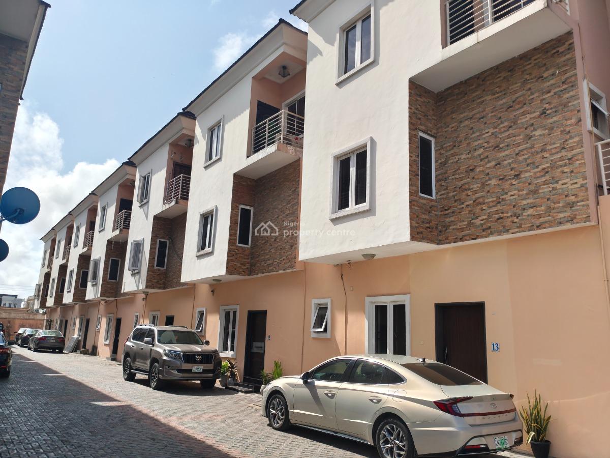 4 Bedroom Terrace Duplex with a Room Bq, Kusenla Road, Ikate Elegushi, Lekki, Lagos, Terraced Duplex for Rent