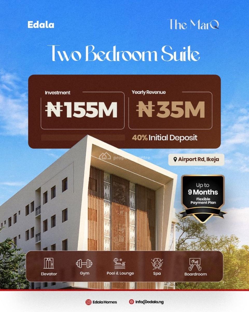 Most Affordable 1 Bedroom Apartment with Elevator, Rooftop Pool, Experience a Premium Shortlet Investment Built for Steady Income, Ikeja, Lagos, Block of Flats for Sale