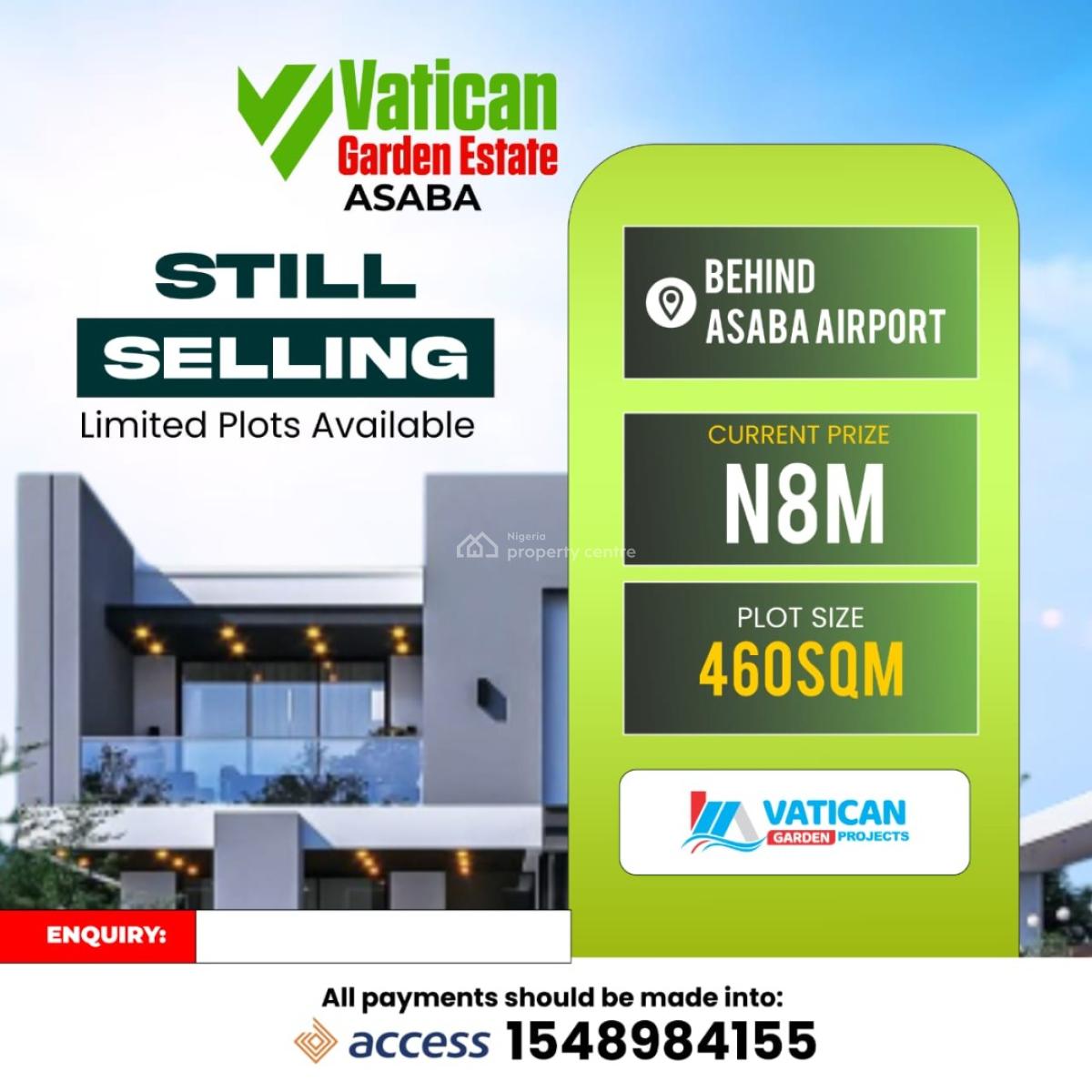 Buy and Build Land in a Developed Location, Behind Asaba Airport, Asaba, Delta, Mixed-use Land for Sale