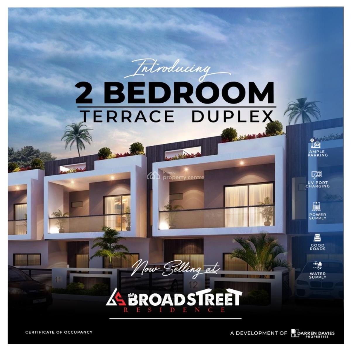 2 Bedroom Terrace Duplex, Now Available at Broadstreet Residence, Mowe Town, Ogun, Terraced Duplex for Sale