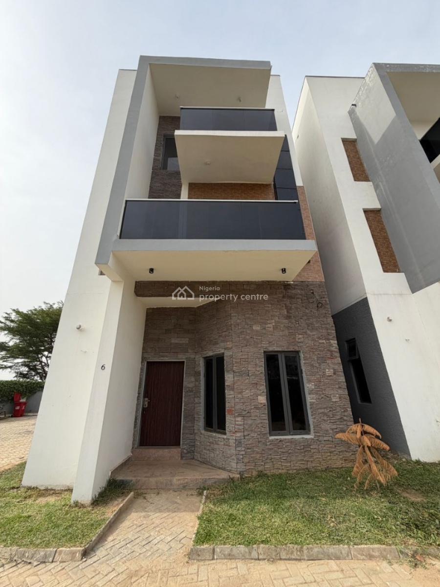 Newly Built 4 Bedroom Terrace Duplex with 1 Room Bq, Life Camp, Abuja, Terraced Duplex for Sale