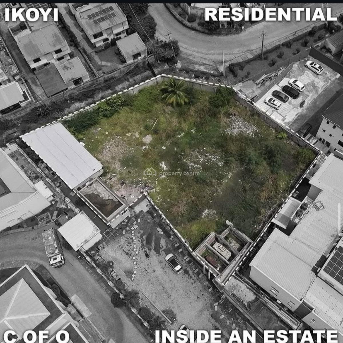 1,998.69 Sqm Land (bareland) Title: C of O -, Ikoyi, Ikoyi, Lagos, Residential Land for Sale