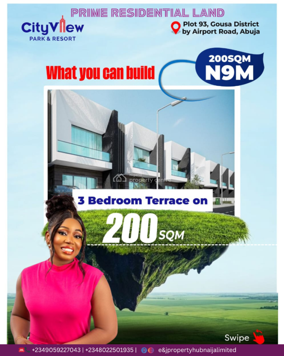 City View Park  and Resort Phase 2  Buy and Build Estate, Gousa District Abuja, By Idu Train Station and University of Abuja, Central Business District, Abuja, Residential Land for Sale