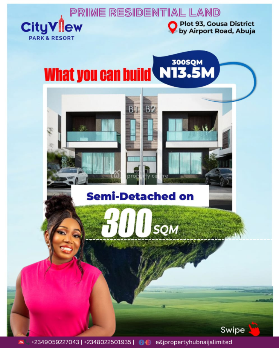 City View Park  and Resort Phase 2  Buy and Build Estate, Gousa District Abuja, By Idu Train Station and University of Abuja, Central Business District, Abuja, Residential Land for Sale