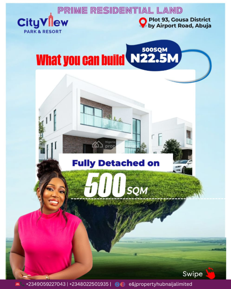 City View Park  and Resort Phase 2  Buy and Build Estate, Gousa District Abuja, By Idu Train Station and University of Abuja, Central Business District, Abuja, Residential Land for Sale