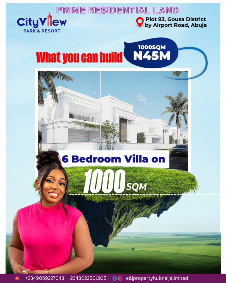 City View Park  and Resort Phase 2  Buy and Build Estate, Gousa District Abuja, By Idu Train Station and University of Abuja, Central Business District, Abuja, Residential Land for Sale