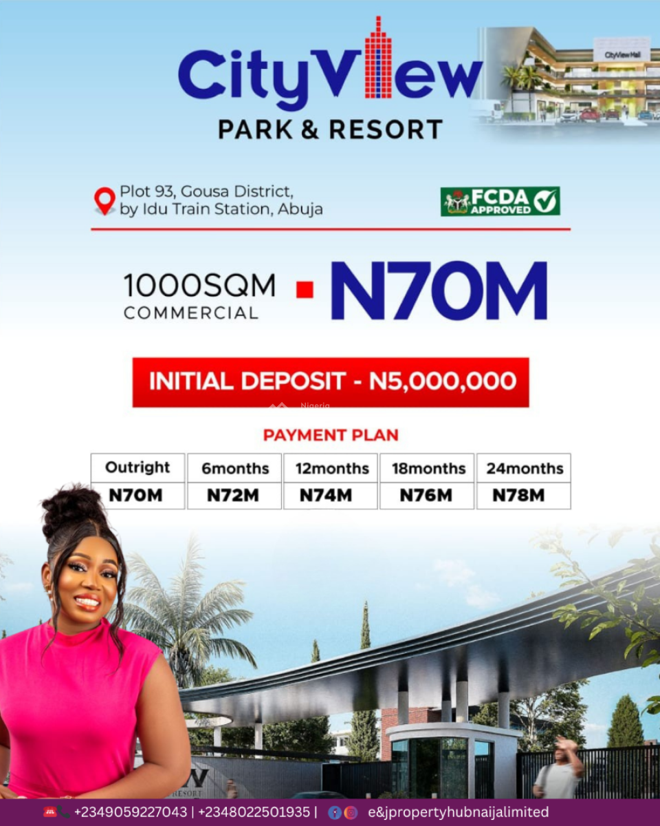 City View Park  and Resort Phase 2  Buy and Build Estate, Gousa District Abuja, By Idu Train Station and University of Abuja, Central Business District, Abuja, Residential Land for Sale