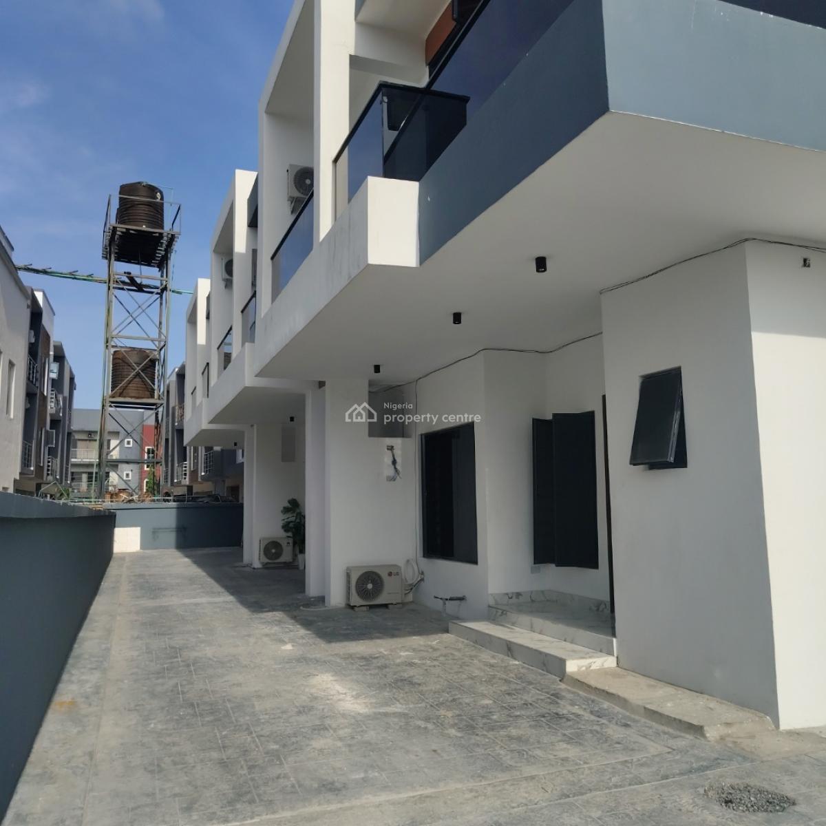 Brand New 4 Bedroom Terrace Near Pinnock Estate, Agungi, Lekki, Lagos, Terraced Duplex for Sale
