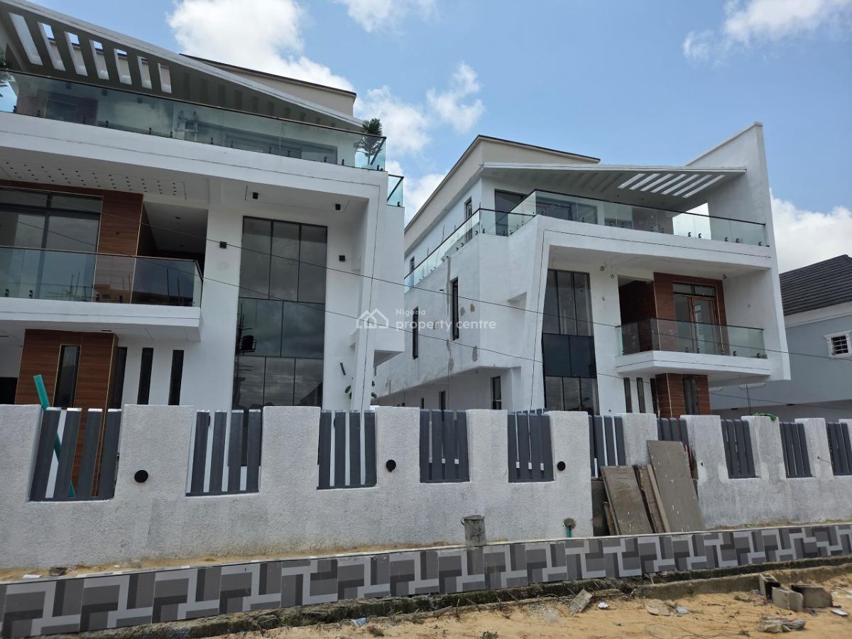 Stand Alone 5 Bedroom Fully Detached Duplex + Tucked in Bq, Study Room, Sangotedo, Lekki, Sangotedo, Ajah, Lagos, Detached Duplex for Sale