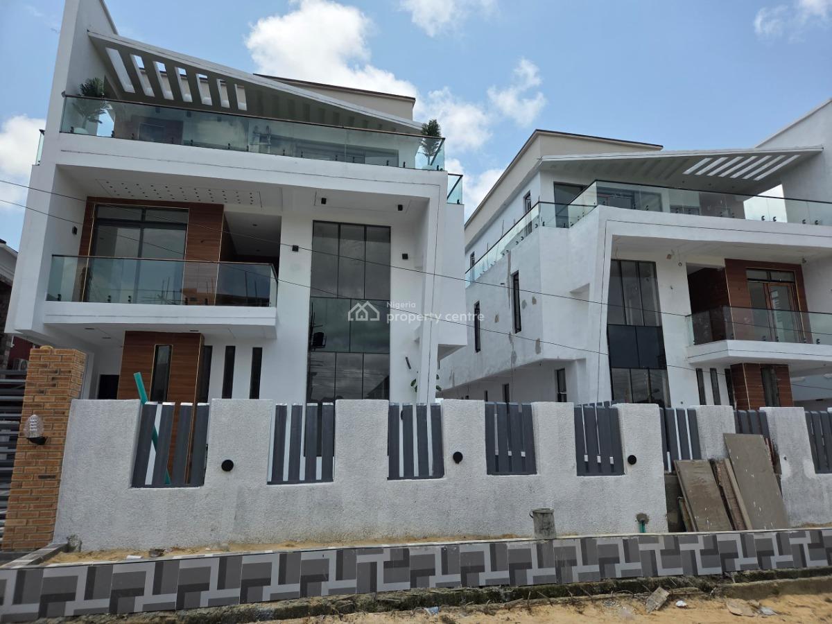 Stand Alone 5 Bedroom Fully Detached Duplex + Tucked in Bq, Study Room, Sangotedo, Lekki, Sangotedo, Ajah, Lagos, Detached Duplex for Sale