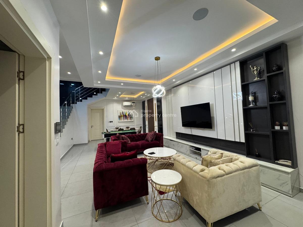 Fully Furnished 4 Bedroom Terrace Duplex with Bq, Ladipo Latinwo Street, Lekki Phase 1, Lekki, Lagos, House for Rent