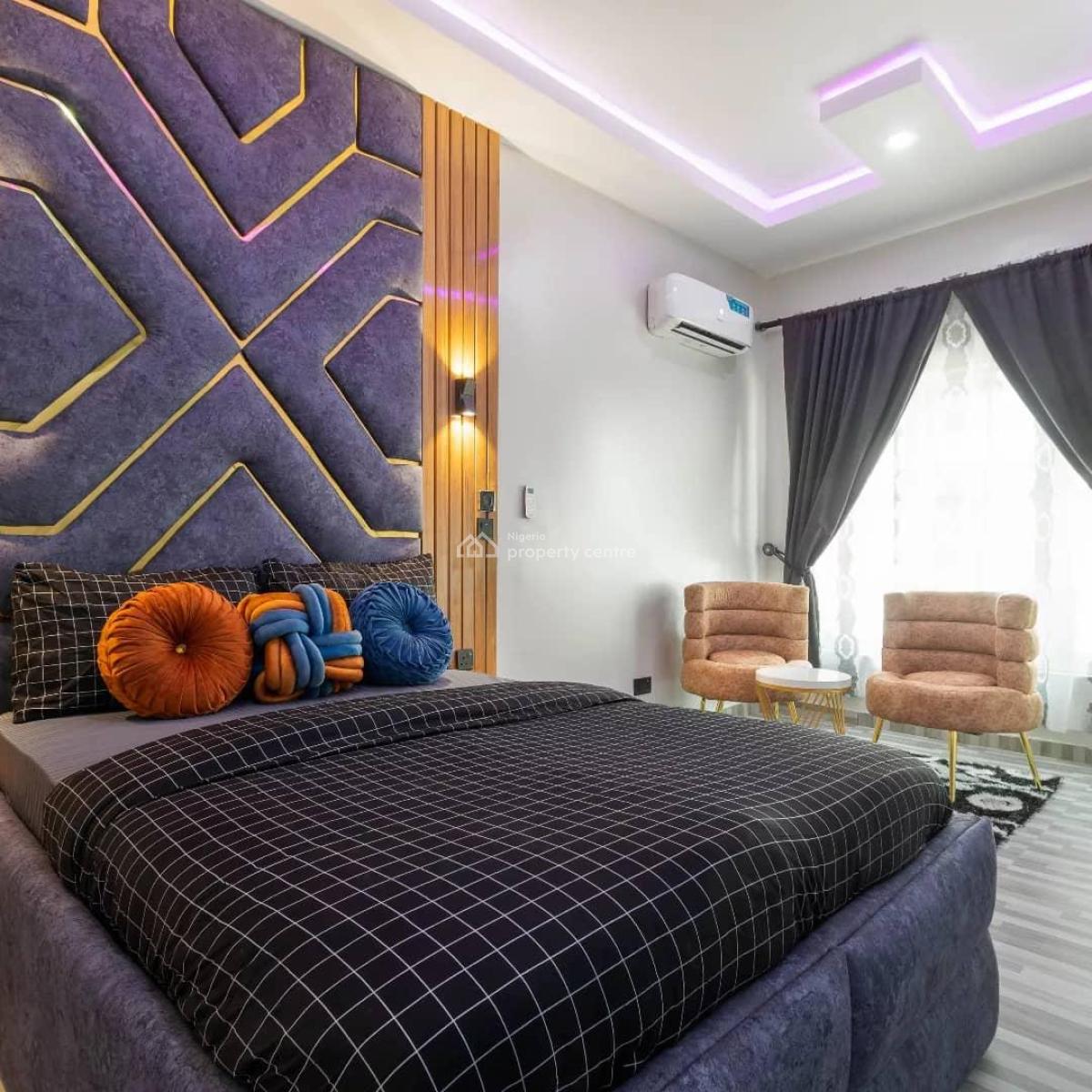 Exquisitly Furnished 2bedroom Secured Estate, Service Estate, Ikate Elegushi, Lekki, Lagos, Flat / Apartment for Rent