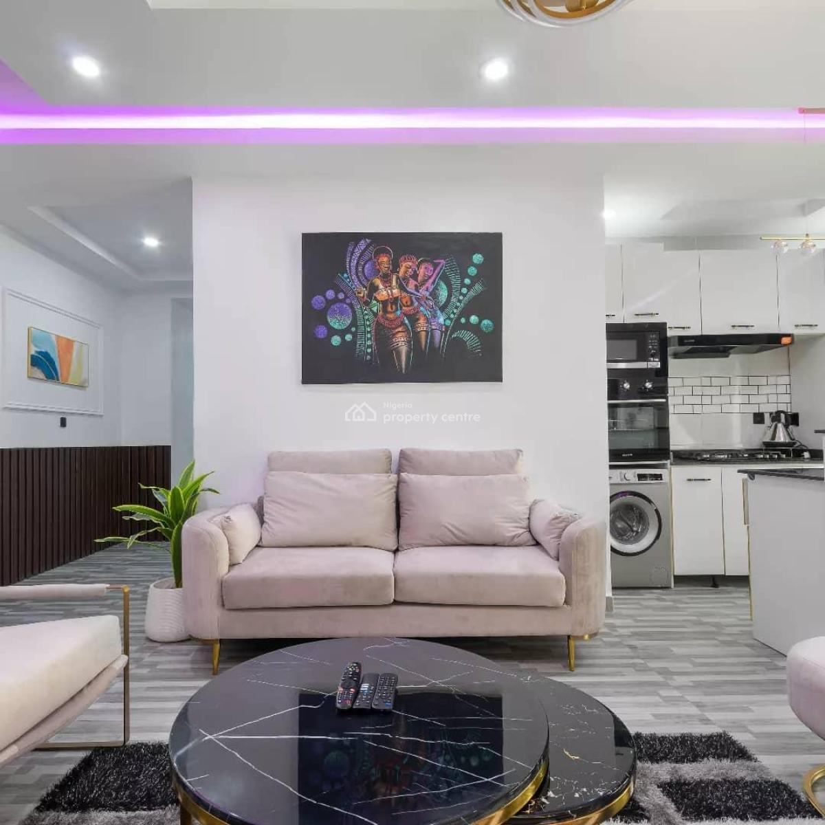 Exquisitly Furnished 2bedroom Secured Estate, Service Estate, Ikate Elegushi, Lekki, Lagos, Flat / Apartment for Rent