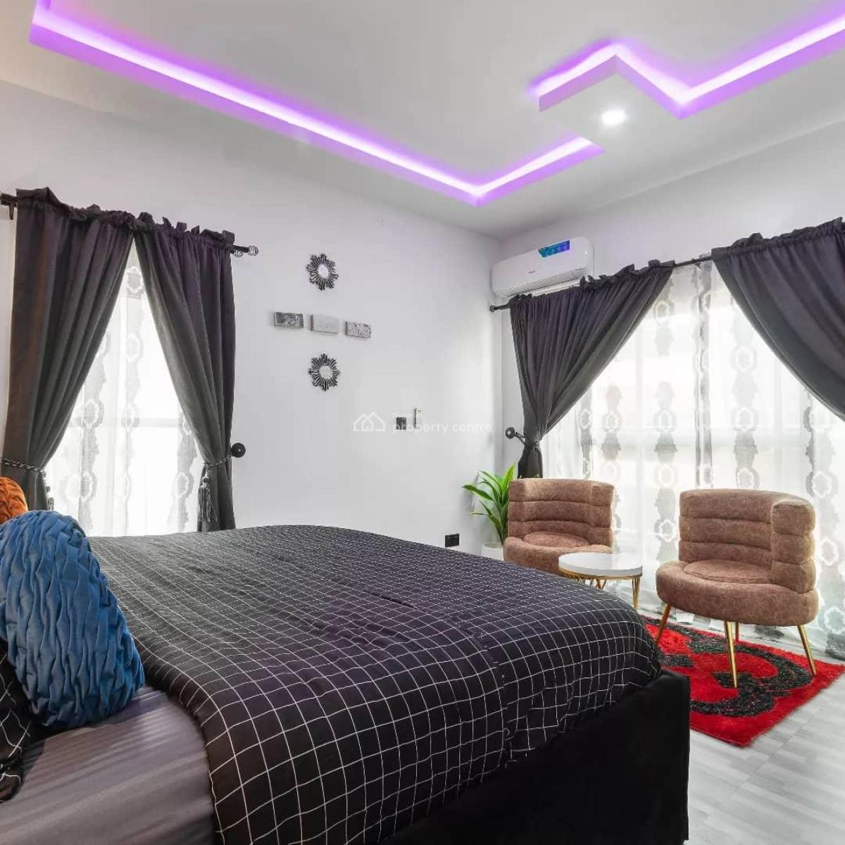 Exquisitly Furnished 2bedroom Secured Estate, Service Estate, Ikate Elegushi, Lekki, Lagos, Flat / Apartment for Rent