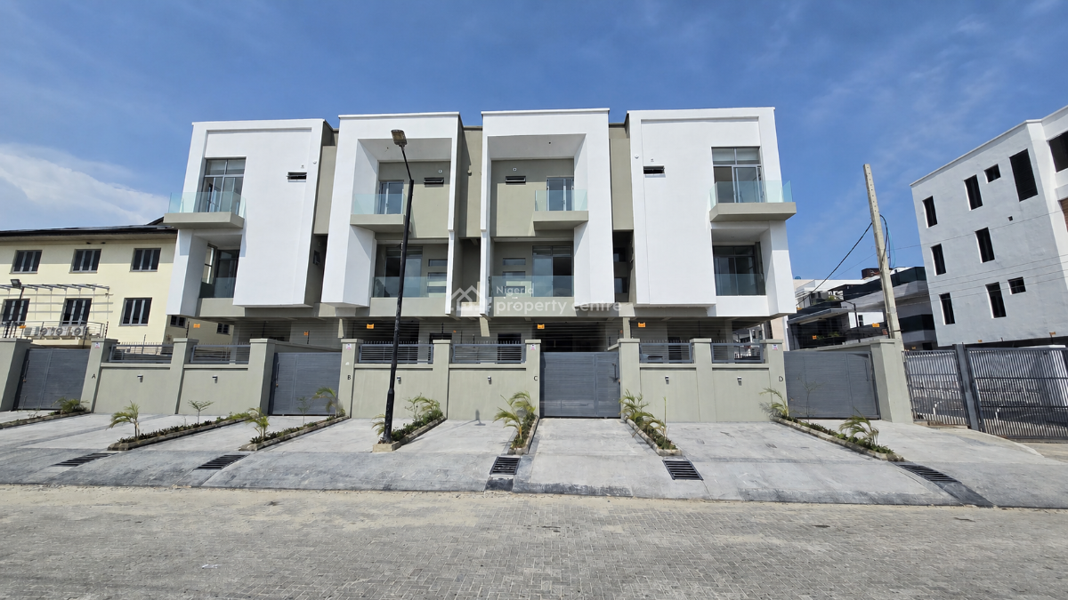 4 Units of Newly Built Luxury Terrace Duplexes, Off Durusimi Etti Street, Lekki Phase 1, Lekki Phase 1, Lekki, Lagos, Terraced Duplex for Sale