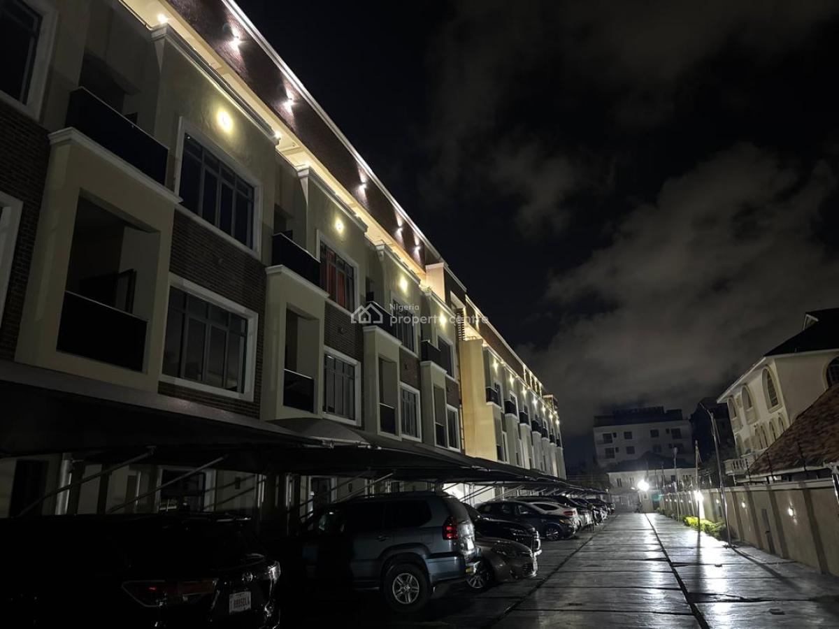Waterfront Fully Furnished 4bedrooms Terrace with Bq, Off Admiralty Road, Lekki Phase 1, Lekki, Lagos, Terraced Duplex for Rent