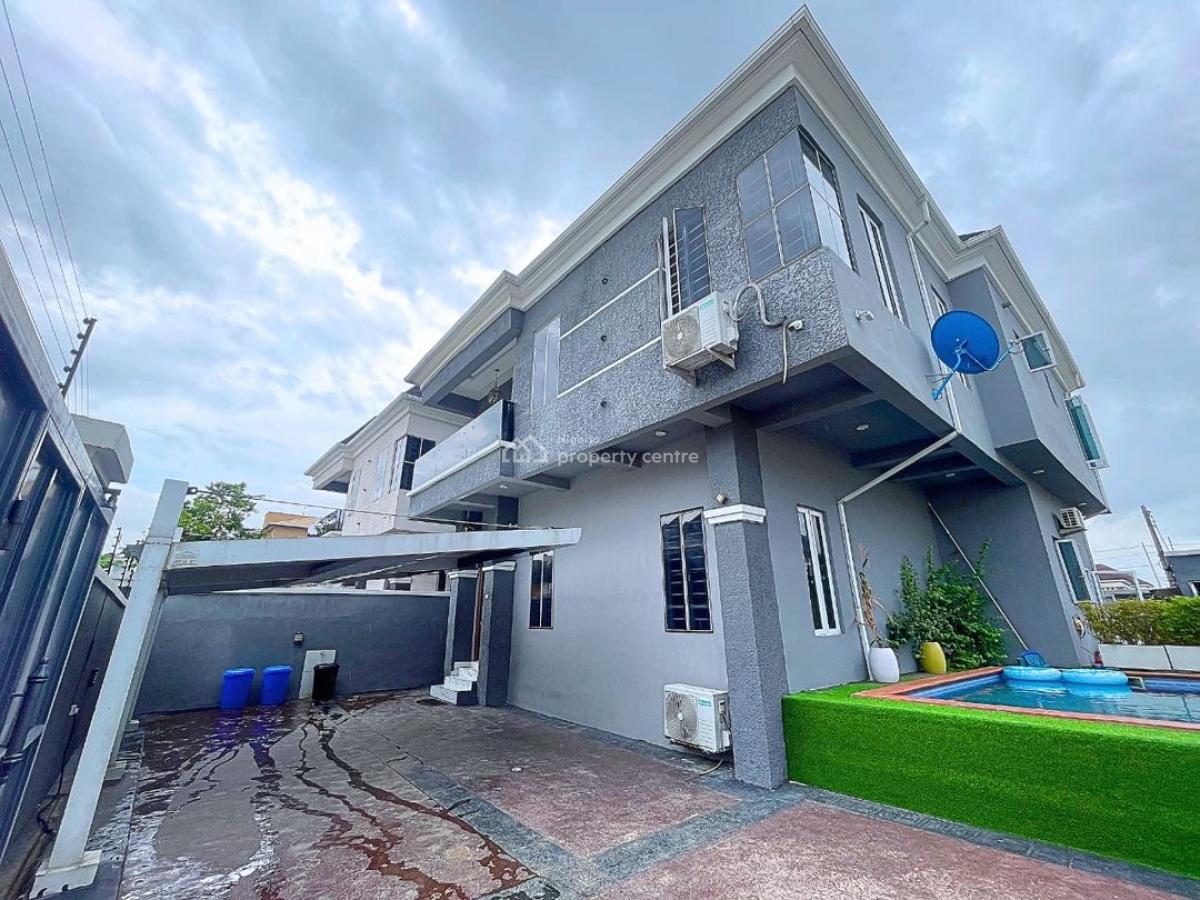 Fully Furnished 4bedroom Detached Duplex with a Room Bq,swimming Pool, Lekki County Estate, Ikota, Lekki, Lagos, Detached Duplex for Sale
