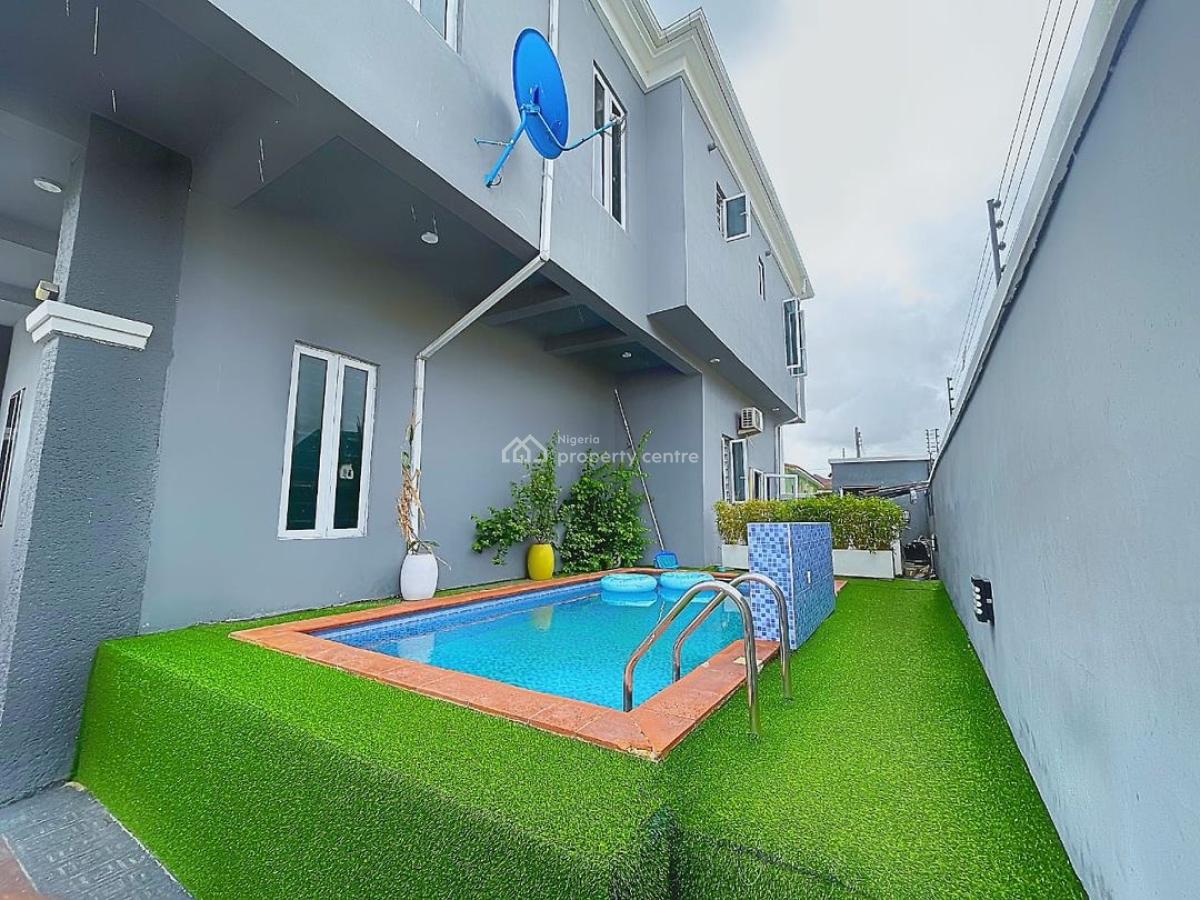 Fully Furnished 4bedroom Detached Duplex with a Room Bq,swimming Pool, Lekki County Estate, Ikota, Lekki, Lagos, Detached Duplex for Sale